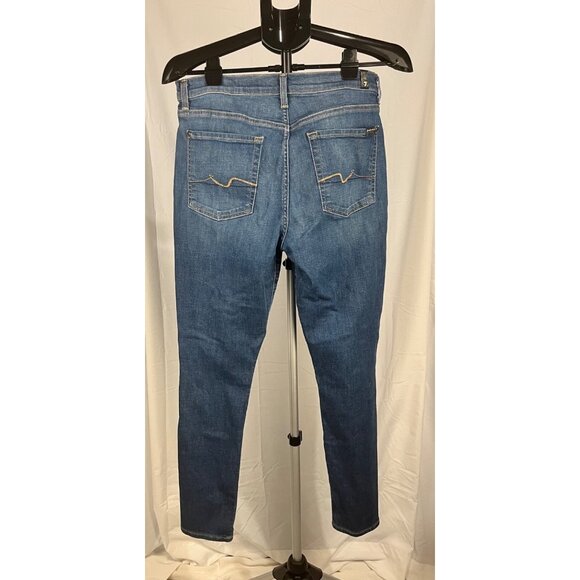 7 For All Mankind Gwenevere High‑Waisted Ankle Jeans Women’s Size 31 - Picture 4 of 5